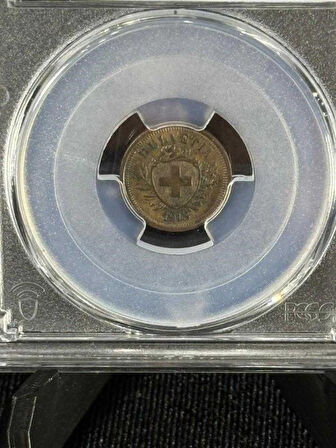 1913 İsviçre 1 Rap – PCGS MS62BN Sertifikalı NFC Çipli Özel Koleksiyon Parası
