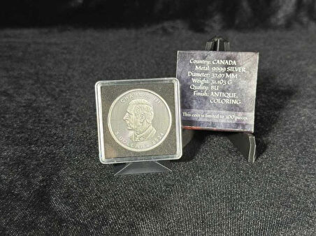 Kanada 5 Dolar 2024 – Knights of Honour: Lion of War – 1 Oz Gümüş (Sınırlı Üretim 300 Adet)
