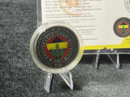 Fenerbahçe Beko 2025 Turkish Airlines EuroLeague Şampiyonluk Hatıra Parası – Sertifikalı, Sınırlı Ba
