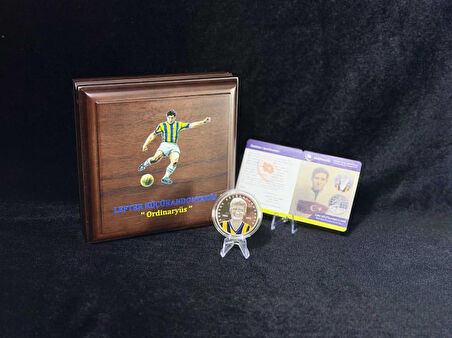 Darphane – Lefter Küçükandonyadis Türk Spor İnsanları Serisi No:3 Gümüş Hatıra Sikkesi Özel Ahşap Ku