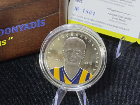 Darphane – Lefter Küçükandonyadis Türk Spor İnsanları Serisi No:3 Gümüş Hatıra Sikkesi Özel Ahşap Ku