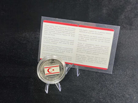 DARPHANE KKTC'nin Kuruluşunun 40. Yılı Gümüş Hatıra Sikkesi