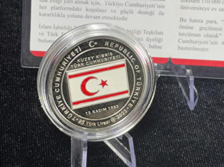 DARPHANE KKTC'nin Kuruluşunun 40. Yılı Gümüş Hatıra Sikkesi