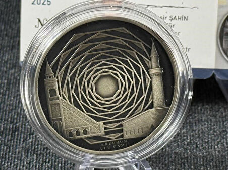DARPHANE ERZURUM ULU CAMİİ – CAMİLER SERİSİ NO:5  925 AYAR GÜMÜŞ HATIRA SİKKESİ 