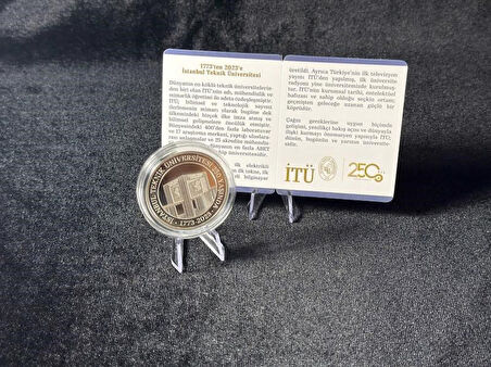 DARPHANE İSTANBUL TEKNİK ÜNİVERSİTESİ 250. YIL GÜMÜŞ HATIRA SİKKESİ
