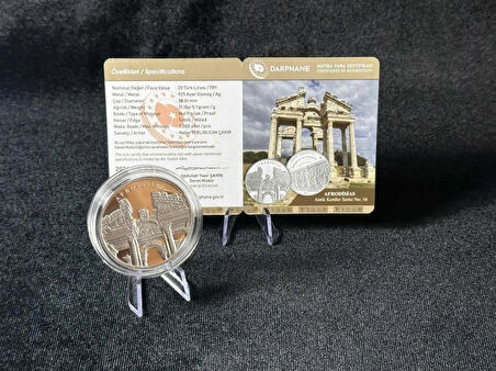 DARPHANE AFRODİSİAS ANTİK KENTLER SERİSİ NO:16 925 AYAR GÜMÜŞ HATIRA SİKKESİ