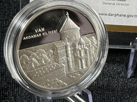 DARPHANE VAN AKDAMAR KİLİSESİ TÜRKİYE’NİN KADİM KÜLTÜRÜ SERİSİ NO:3 925 AYAR GÜMÜŞ HATIRA SİKKESİ