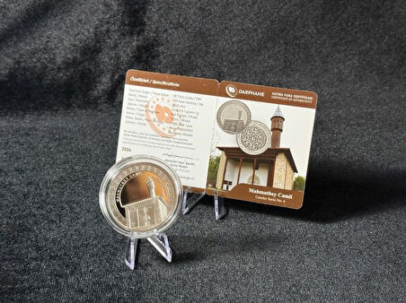 DARPHANE MAHMUTBEY CAMİİ CAMİLER SERİSİ NO:4 925 AYAR GÜMÜŞ HATIRA SİKKESİ