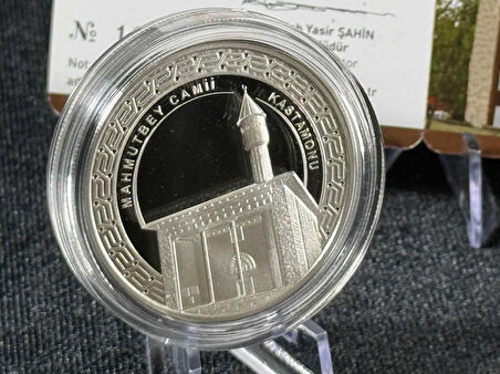 DARPHANE MAHMUTBEY CAMİİ CAMİLER SERİSİ NO:4 925 AYAR GÜMÜŞ HATIRA SİKKESİ