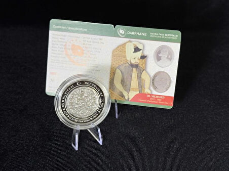 III. Mehmed – Osmanlı Padişahları Serisi No:13 Gümüş Hatıra Sikkesi (Darphane, 925 Ayar)