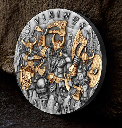 T&S Coin  Vikings – 2 oz Gümüş Sikke (Niue, 2024)