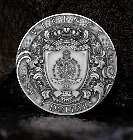 T&S Coin  Vikings – 2 oz Gümüş Sikke (Niue, 2024)