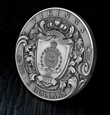 T&S Coin  Vikings – 2 oz Gümüş Sikke (Niue, 2024)
