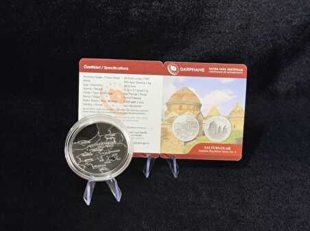 Darphane Saltuklular – Anadolu Beylikleri Serisi No:4 Gümüş Sikke Hatıra Para (925 Ayar, Proof)