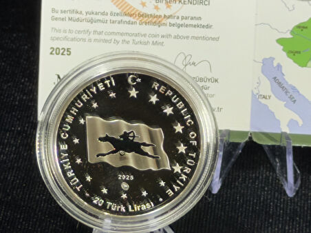 Darphane Avar Kağanlığı – Türk Devletleri Serisi No:6 Gümüş Sikke Hatıra Para (925 Ayar, Proof / Min