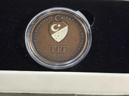 2021 Beşiktaş 16.Şampiyonluk Süper Lig Şampiyonluğu Özel Hatıra Para Bronz Gümüş Sikke Seti (Darphan