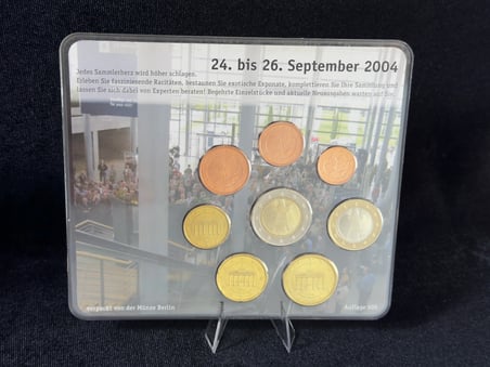 PHILATELIA & MÜNZEXPO LEIPZIG 2004 ÖZEL EURO PARA SETİ – 500 ADET SINIRLI ÜRETİM