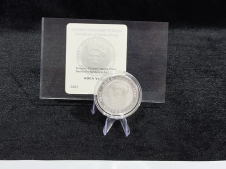 2001 Koca Yusuf – Binyılın Türkleri Serisi - 999 Ayar Gümüş Proof Sikke – Sertifikalı