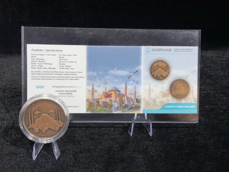 Ayasofya-i Kebir Cami-i Şerifi 2020 - Bronz Okside Sikke - Sertifikalı