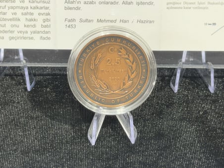 Ayasofya-i Kebir Cami-i Şerifi 2020 - Bronz Okside Sikke - Sertifikalı