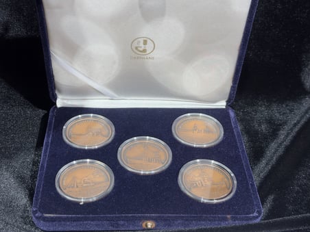 Darphane 2015 Çanakkale Zaferi'nde Türk Donanması - Bronz Sikke Hatıra Para Seti Kutulu Sertifikalı