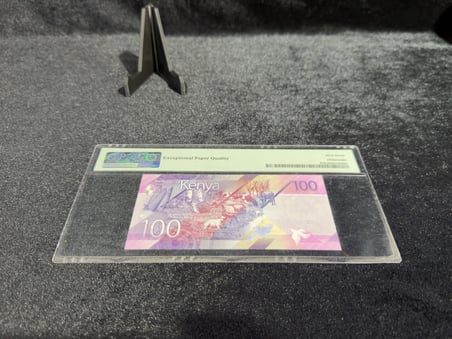KENYA 2019 100 ŞİLİN BANKNOT – PMG 67 EPQ SUPERB GEM UNC – ASLAN FİLİGRANLI – SERTİFİKALI