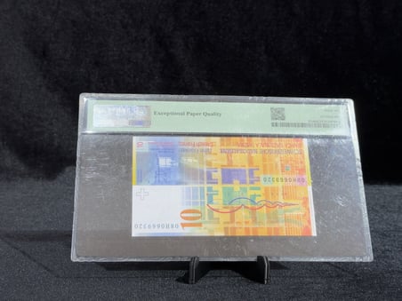 İSVİÇRE 2008 – 10 FRANK – PMG 66 EPQ SERTİFİKALI BANKNOT – PICK# 67c