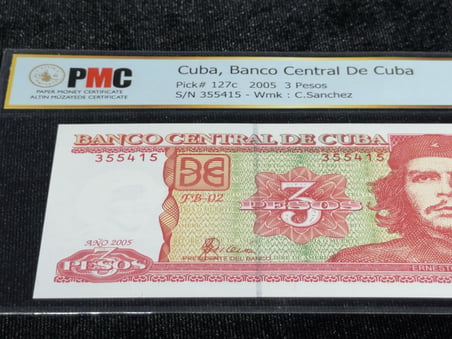 KÜBA 2005 – 3 PESOS CHE GUEVARA | PMC 68 UNC | PICK# 127c
