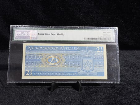 HOLLANDA ANTİLLERİ 1970 – 2½ GULDEN | PMG 67 EPQ SUPERB GEM UNCIRCULATED | PICK#21a
