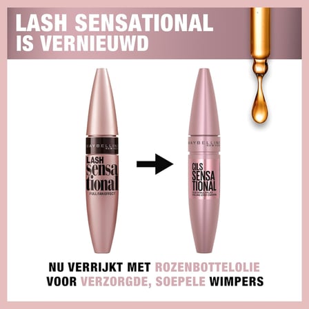 Maybelline New York Lash Sensational Yelpaze Etkili Siyah Maskara 1 Paket (1 x 9.5 ml)