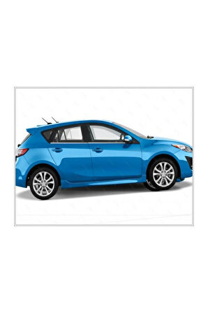 Mazda 3 Krom Cam Çıtası 4 Parça 2008-2014 Paslanmaz Çelik (HB)