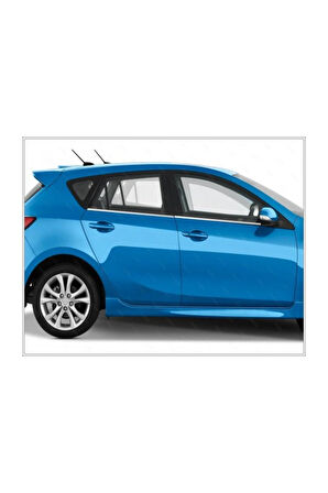 Mazda 3 Krom Cam Çıtası 4 Parça 2008-2014 Paslanmaz Çelik (HB)