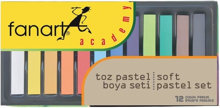 Academy Yumuşak Pastel Seti 12 renk