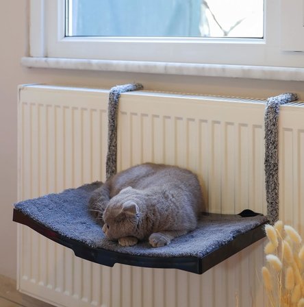 Kedi Petek Kalorifer Radyatör Yatağı Askılı Kedi Yatağı Hamağı Terası47x 27,5 cm 18 kg