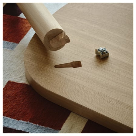 Yemek Masası Ayağı, Meşe Kaplama, 70 cm, 4 adet