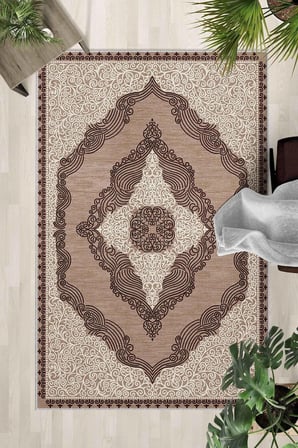 Kaymaz Taban Yıkanabilir Halı – Mutfak, Salon, Yatak Odası için Modern Dijital Baskı Halı (SLNHALI24