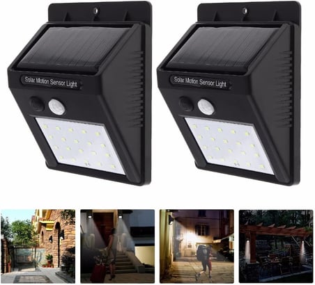 Solar Light Güneş Enerjili 20 Ledli Bahçe Aydınlatma