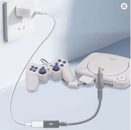 PS1 PS2 70000 Sega Drive 2 Genesie 2 için Şarj Kablosu Çevirici TYPE-C Dönüştürücü