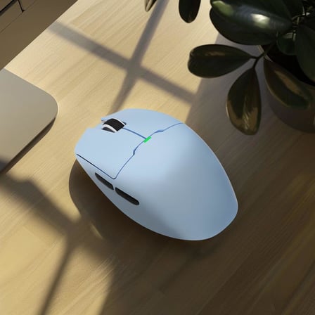 GM80 PRO Mavi Kablosuz Gaming Mouse - 26000 DPI, Ultra Hafif 48g, PAW3395 Sensör, 3 Modlu Bağlantı