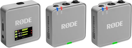 RØDE Wireless GO (Gen 3) - Üçüncü Nesil, 32-bit, Çift Vericili, Kayıt özellikli Kablosuz Mikrofon Seti (Taş Rengi)