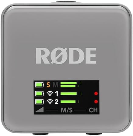 RØDE Wireless GO (Gen 3) - Üçüncü Nesil, 32-bit, Çift Vericili, Kayıt özellikli Kablosuz Mikrofon Seti (Taş Rengi)