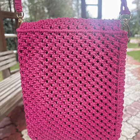Uretti-Nuray 6496 Makrome Çanta