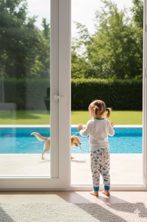 6 Adet Kapı ve Pencere Emniyet Kilidi – 360° Dönebilir PVC Güvenlik Mandalı, Hırsızlık Engelleyici ve Çocuk Güvenliği Kilidi, Çekmeli Pratik Kilit Seti