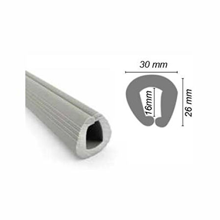 Sealux Küpeşte Fitili,Siyah 30X26Mm Tl/Mt