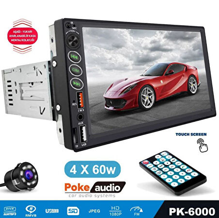 Tüm Tofaş Modelleri Double Teyp 7 4X60W Bt/usb/sd/fm/aux + Kameralı