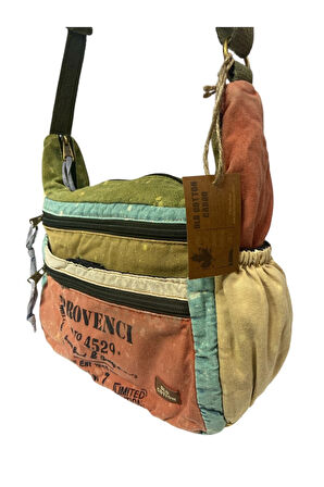 Kaliteli Vintage Eskitme Salaş Günlük Gezi Okul Postacı Çantası 28 Cm X 26 Cm