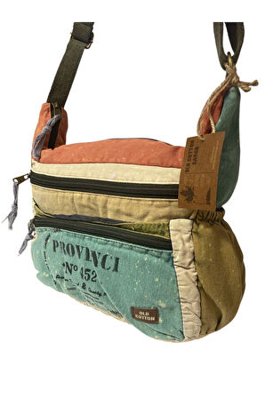 Kaliteli Vintage Eskitme Salaş Günlük Gezi Okul Postacı Çantası 28 Cm X 26 Cm