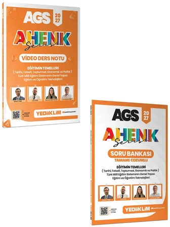 Yediiklim 2027 AGS Ahenk Serisi Eğitimin Temelleri Video Ders Notu ve Soru Bankası Seti