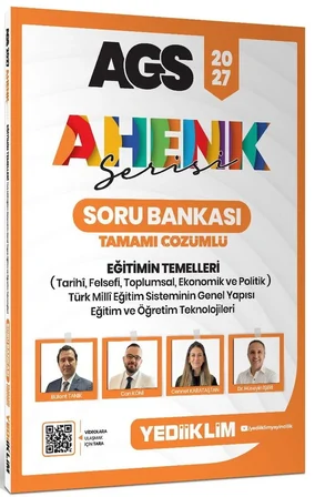 Yediiklim 2027 AGS Ahenk Serisi Eğitimin Temelleri Video Ders Notu ve Soru Bankası Seti