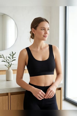 Kalın Askılı Çıkarılabilir Pedli Fitilli Pamuk Toparlayıcı Büstiyer Bralet Crop Atlet Siyah Beyaz Ten